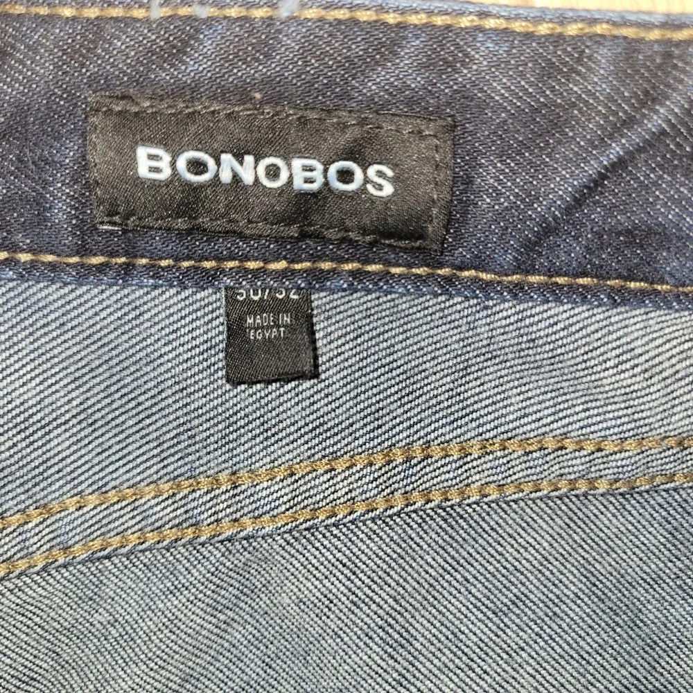 Bonobos Mens Dark Wash Straight Leg Denim Jeans Blue Size 30x32